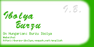 ibolya burzu business card